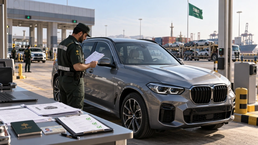 استيراد السيارات إلى السعودية 2026: الشروط والرسوم والخطوات